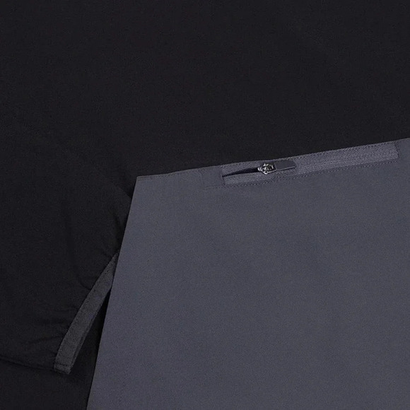 Skora Qwick-Dry M‎ black + gray lightweight pullover hooded running jacket - Picture 7 of 8